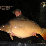 Carpe miroir d 21,700kg Prise par Mickey Aout2014