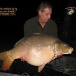 2 Carpe miroir 23kg prise par Robert Sept 2014