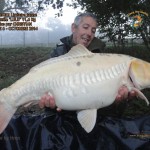 CARPE KOI Lin+®aire jaune  Nomm+-«e '' LULU '' 11,6kg Prise par Christian Poste 6 - Octobre 2014